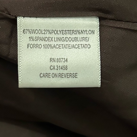 BCBGMAXAZRIA Wool blend skirt with embroidered square cutouts at hem box pleats - Picture 8 of 11